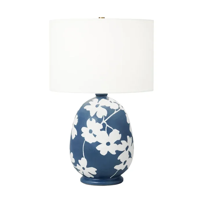Hable Lila Table Lamp in Semi Matte Navy BlueHT1001WLSMNB1