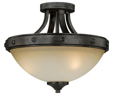 Halifax Two Light Semi Flush Mount (C0077)