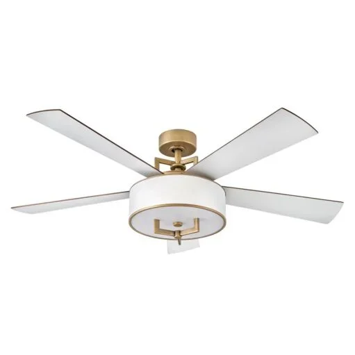 Hampton 56″ LED Smart Fan – Heritage Brass