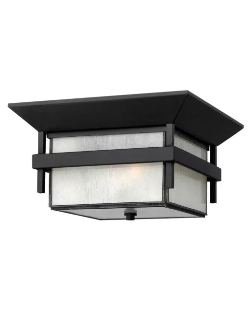 Harbor Medium Flush Mount – Satin Black