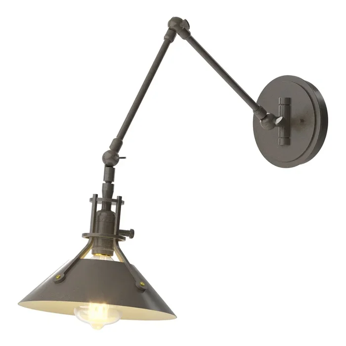 Henry Sconce 1-Light Dark Smoke Accent in Dark Smoke – Dimmer on Socket209320-SKT-07-07