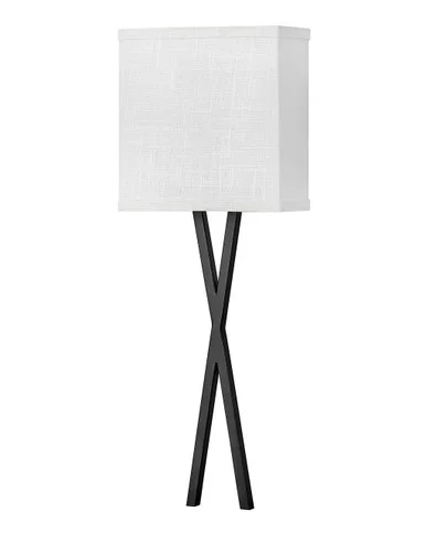 Hinkley Axis Off White LED Wall Sconce in Black – 41102BK