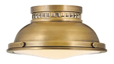 Hinkley Emery LED Foyer Pendant in Heritage Brass – 4081HB