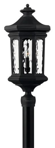 Hinkley Raley LED Post Top/ Pier Mount in Museum Black – 1601MB-LL