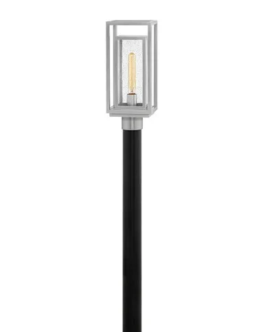 Hinkley Republic LED Post Top or Pier Mount Lantern in Satin Nickel – 1001SI-LV