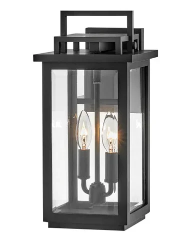 Hinkley Winthorpe LED Wall Mount Lantern in Black – 22110BK