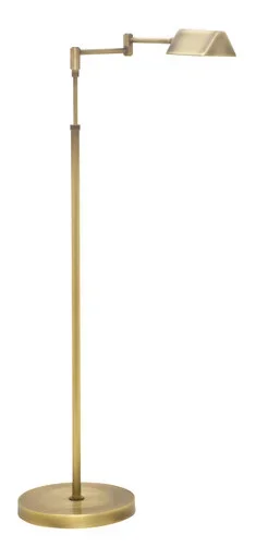 House of Troy Delta LED Floor Lamp in Antique Brass – D100-AB