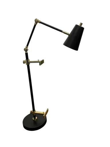 House of Troy River North LED Task Lamp in Black/Polished Brass – RN351-BLKPB