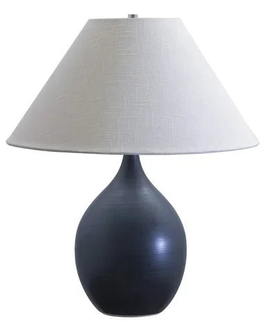 House of Troy Scatchard One Light Table Lamp in Black Matte – GS300-BM