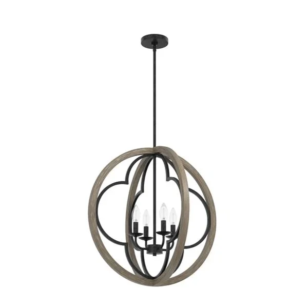 Hunter Lighting 1909-HL Gablecrest 4 Light Pendant 24 inch