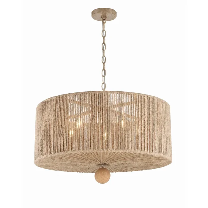 Jessa 5 Light Burnished Silver Chandelier 24″W x 16″H x 24″DJES-B7105-BS