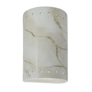 Justice Designs Ambiance Lantern in Carrara Marble – CER-0990W-STOC