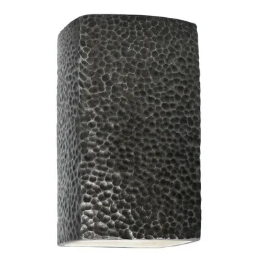 Justice Designs Ambiance Lantern in Hammered Pewter – CER-0950W-HMPW