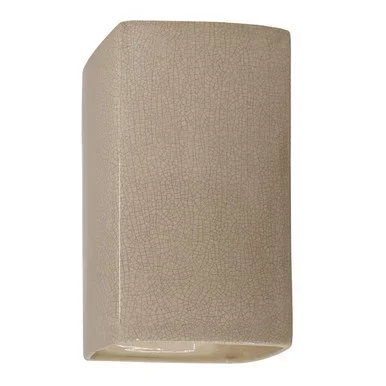 Justice Designs Ambiance Lantern in Sienna Brown Crackle – CER-0955-CKS