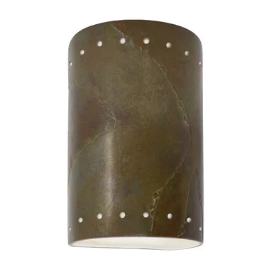 Justice Designs Ambiance Lantern in Tierra Red Slate – CER-0995-SLTR