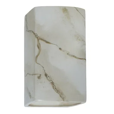 Justice Designs Ambiance LED Wall Sconce in Carrara Marble – CER-5950W-STOC-LED1-1000