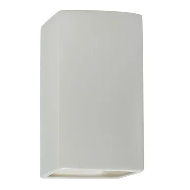 Justice Designs Ambiance LED Wall Sconce in Matte White – CER-5955W-MAT
