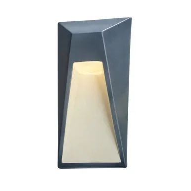 Justice Designs Ambiance LED Wall Sconce in Midnight Sky w/ Matte White – CER-5680W-MDMT