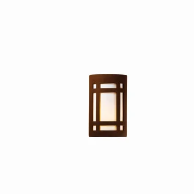 Justice Designs Ambiance LED Wall Sconce in Real Rust – CER-5485W-RRST