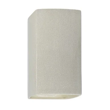 Justice Designs Ambiance LED Wall Sconce in White Crackle – CER-5915W-CRK