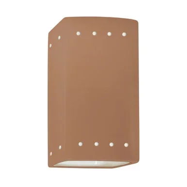 Justice Designs Ambiance One Light Wall Sconce in Adobe – CER-0925-ADOB