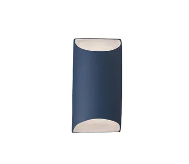 Justice Designs Ambiance One Light Wall Sconce in Midnight Sky w/ Matte White – CER-5750-MDMT