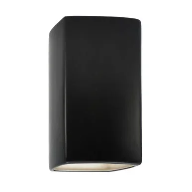 Justice Designs Ambiance Wall Sconce in Carbon – Matte Black – CER-5910W-CRB
