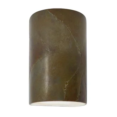 Justice Designs Ambiance Wall Sconce in Tierra Red Slate – CER-5940W-SLTR