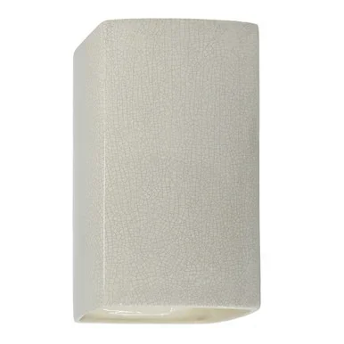 Justice Designs Ambiance Wall Sconce in White Crackle – CER-5950W-CRK