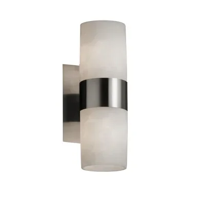 Justice Designs Clouds Two Light Wall Sconce in Brushed Nickel – CLD-8762-10-NCKL