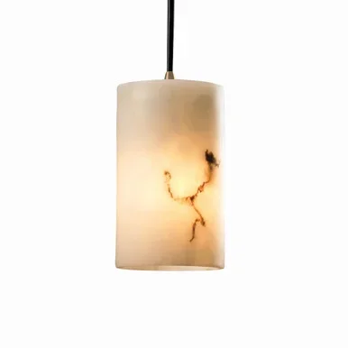 Justice Designs LumenAria One Light Pendant in Antique Brass – FAL-8815-10-ABRS