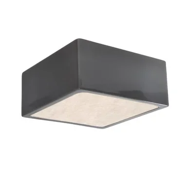 Justice Designs Radiance LED Outdoor Flush-Mount in Gloss Grey – CER-6295W-GRY