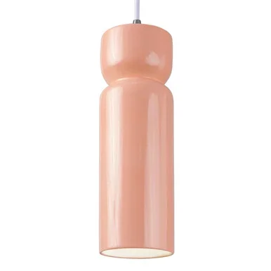Justice Designs Radiance LED Pendant in Gloss Blush – CER-6510-BSH-CROM-WTCD-LED1-700