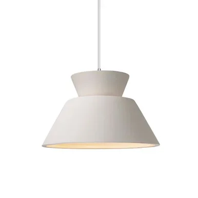 Justice Designs Radiance One Light Pendant in Bisque – CER-6420-BIS-CROM-WTCD