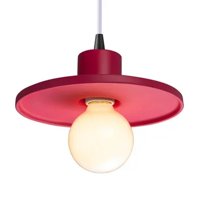 Justice Designs Radiance One Light Pendant in Cerise – CER-6325-CRSE-MBLK-WTCD