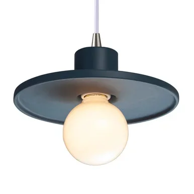 Justice Designs Radiance One Light Pendant in Midnight Sky – CER-6325-MID-NCKL-WTCD