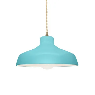 Justice Designs Radiance One Light Pendant in Reflecting Pool – CER-6260-RFPL-ABRS-BEIG-TWST