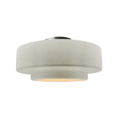 Justice Designs Radiance One Light Semi-Flush Mount in White Crackle – CER-6363-CRK-NCKL