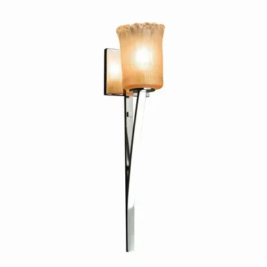 Justice Designs Veneto Luce One Light Wall Sconce in Polished Chrome – GLA-8791-16-GLDC-CROM