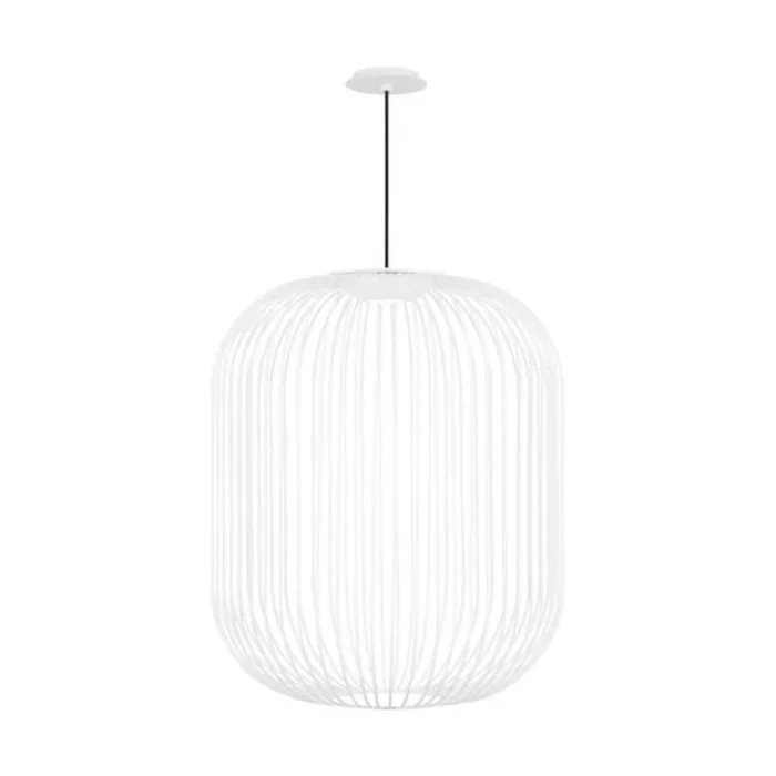 Kai 2 Pendant Line-Voltage Pendants/Suspension 1-Light LED 3000K Matte White by Sean Lavin700TDKAI2W-LED930