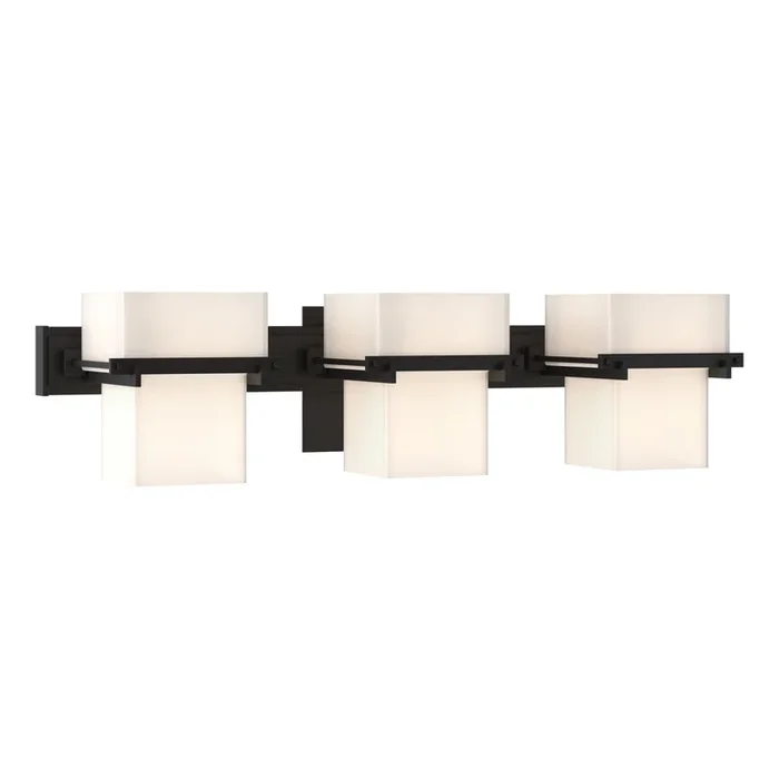 Kakomi 3 Light Sconce 3-Light Opal Glass (GG) in Black207833-SKT-10-GG0106