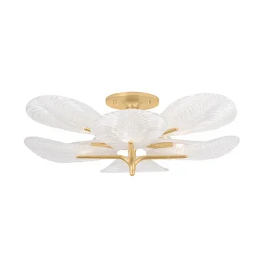 Kamal Eight Light Semi Flush Mount (486-43-VGL)