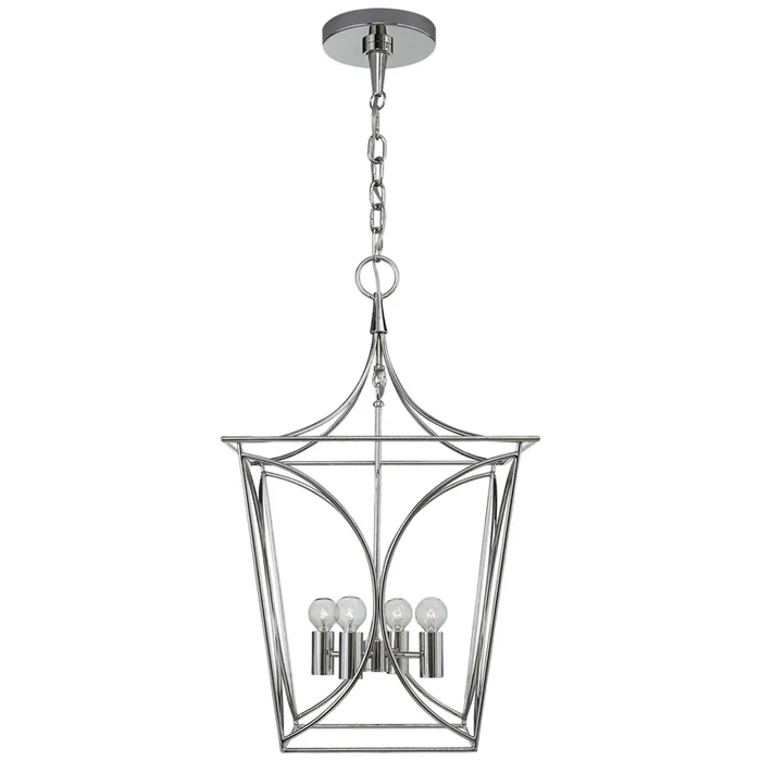 kate spade new york Cavanagh Small Lantern in Polished Nickel Ceiling Light W13.75″KS 5144PN