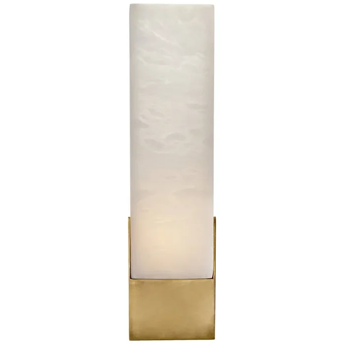 Kelly Wearstler Covet Tall Box Bath Sconce in Antique-Burnished Brass Wall Light W4.25″ x H16″KW 2112AB-ALB