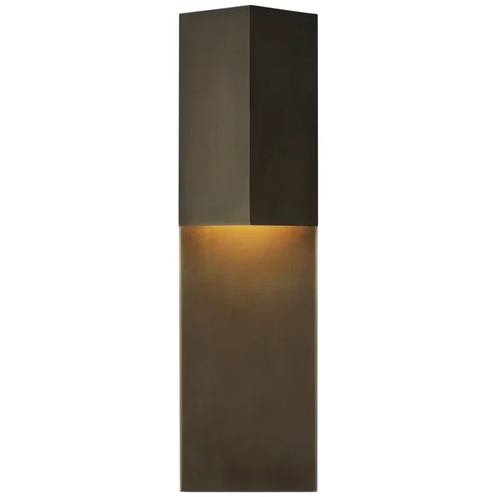 Kelly Wearstler Rega 18″ Folded Sconce in Bronze Outdoor Lighting W5.25″ x H18″KW 2779BZ