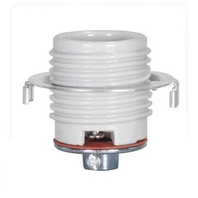 Keyless Threaded Porcelain Socket With Cap And Ring4437895