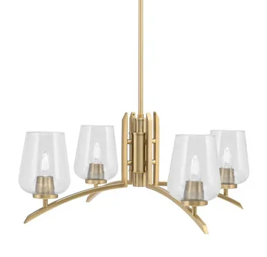 Kurve Four Light Chandelier (3704-NAB-210)