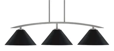 Kurve Three Light Billiard/Island (3736-GP-420-MB)
