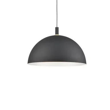 Kuzco Lighting Archibald One Light Pendant in Black With Gold Detail – 492332-BK/GD