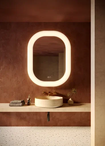 Kuzco Lighting Float LED Vanity Mirror in White – VM13837-WH-5CCT